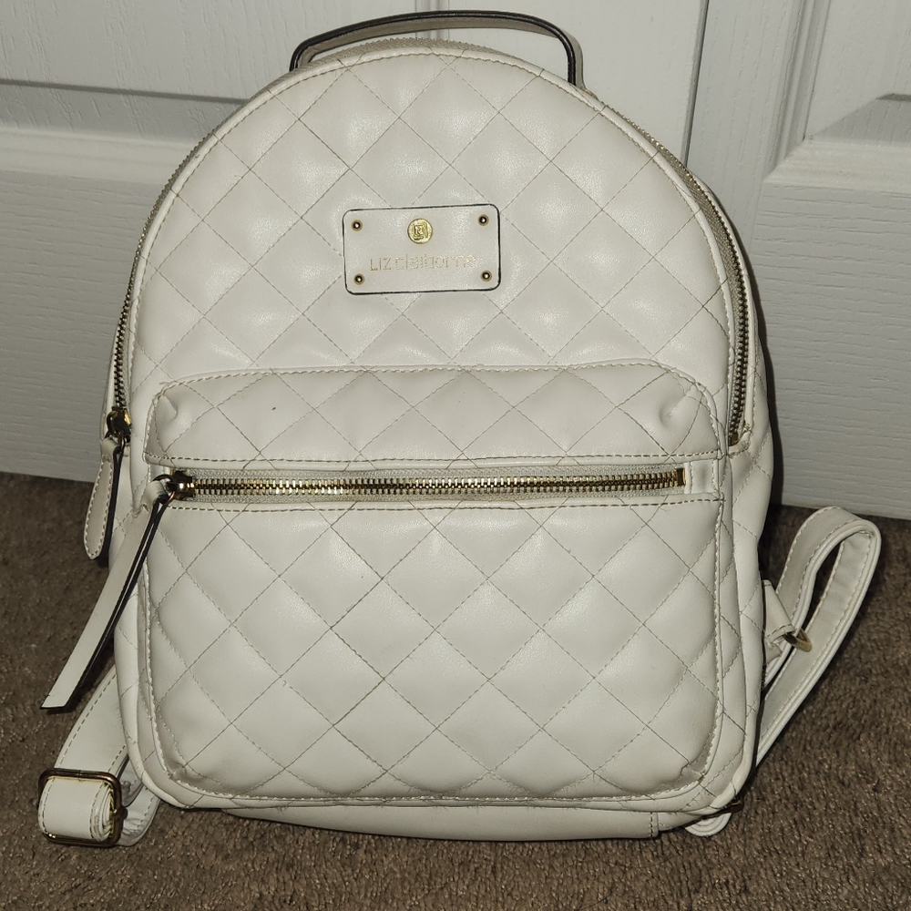 Liz Claiborne white backpack